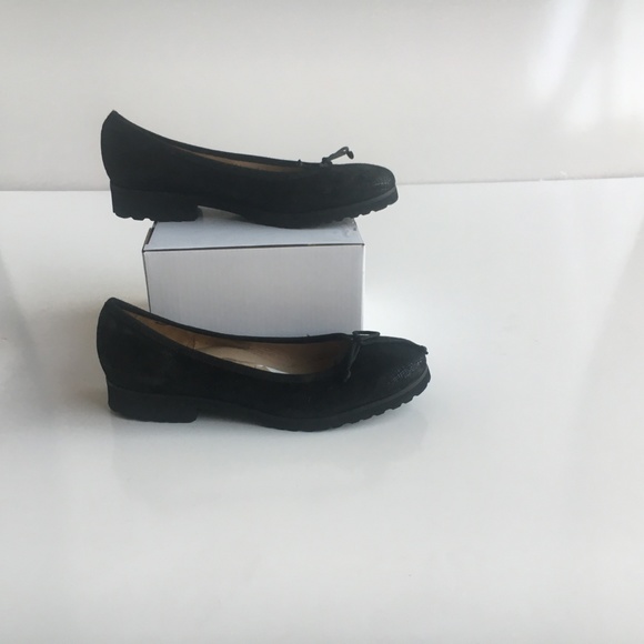 Ron White Gaila Black Texture Platform Ballet Shoe - Picture 4 of 8